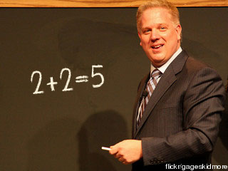 Glenn Beck Chalkboard, 2+2=5