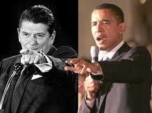 Reagan and Obama Pointing