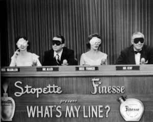 The panelists on What's My Line?