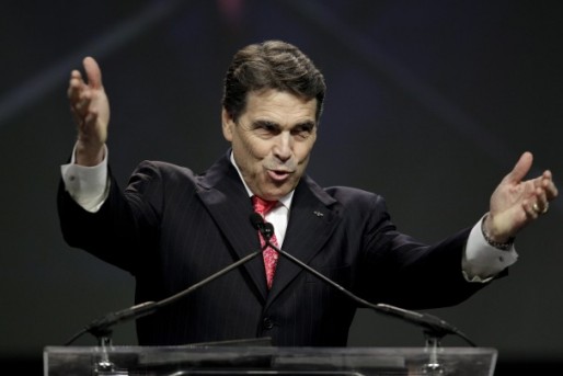 Governor of Texas Rick Perry at a prayer rally.