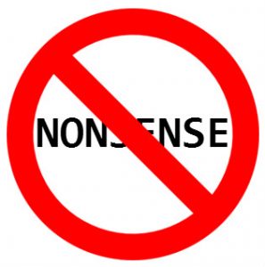 No Nonsense Sign