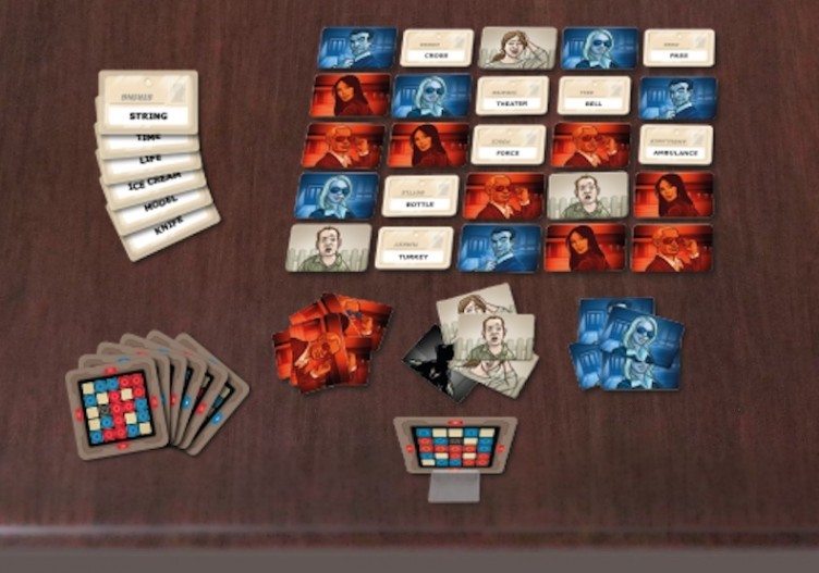 Codenames Game Layout and Components